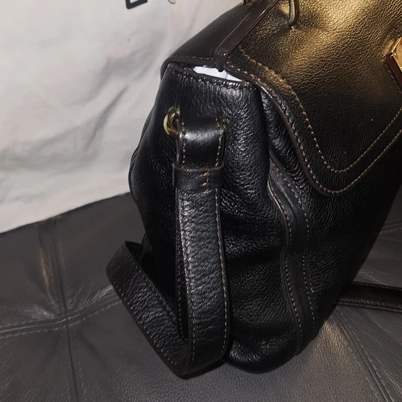 MCM 2 Way Leather Satchel - Picture 5 of 8